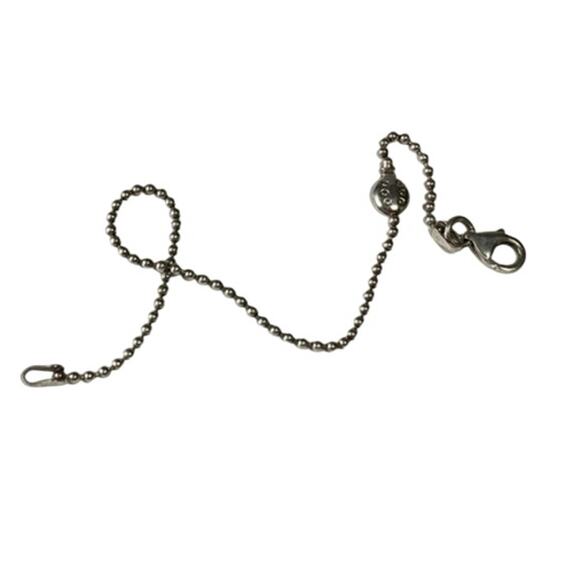 CW Charles Winston Signed Sterling Silver Ladybug Accent Ball Bracelet Sz 7.25” - Picture 6 of 9